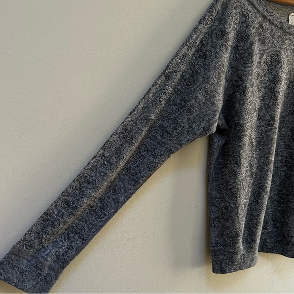 Current/Elliott~Letterman Heather Long Sleeve Antique Lace Print Small/size 1 - Picture 6 of 15